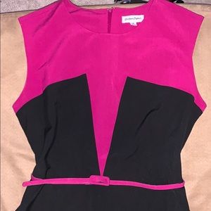 Purple and black dress